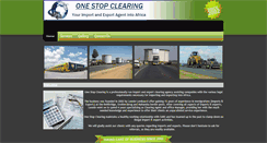 Desktop Screenshot of onestopclearing.co.za