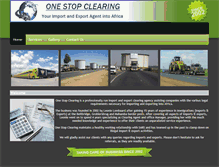 Tablet Screenshot of onestopclearing.co.za